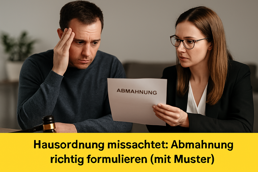 Hausordnung missachtet: Abmahnung richtig formulieren