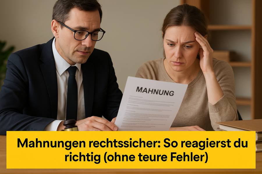 Rechtssicher auf Mahnungen reagieren