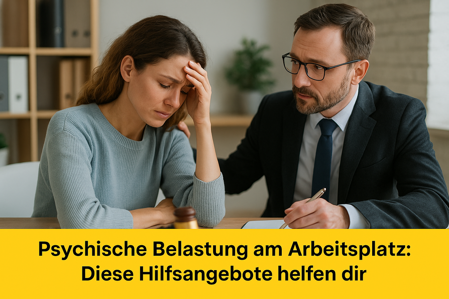 Psychische Belastung im Job: Hilfsangebote