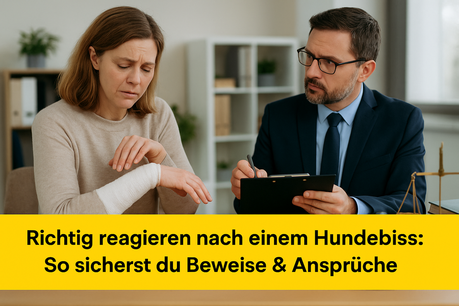 Richtig reagieren nach einem Hundebiss