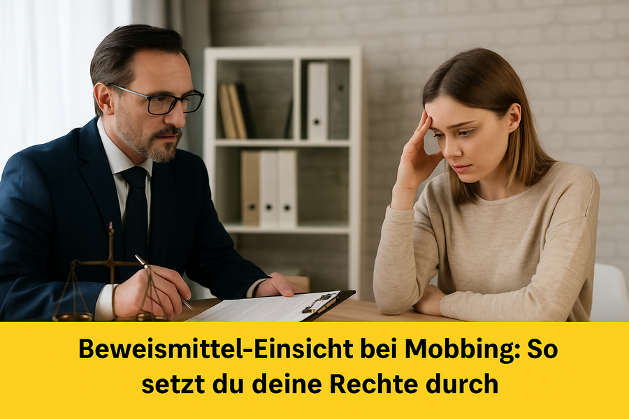 Beweismittel-Einsicht bei Mobbing: Deine Rechte