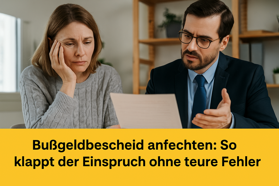Bußgeldbescheid richtig anfechten