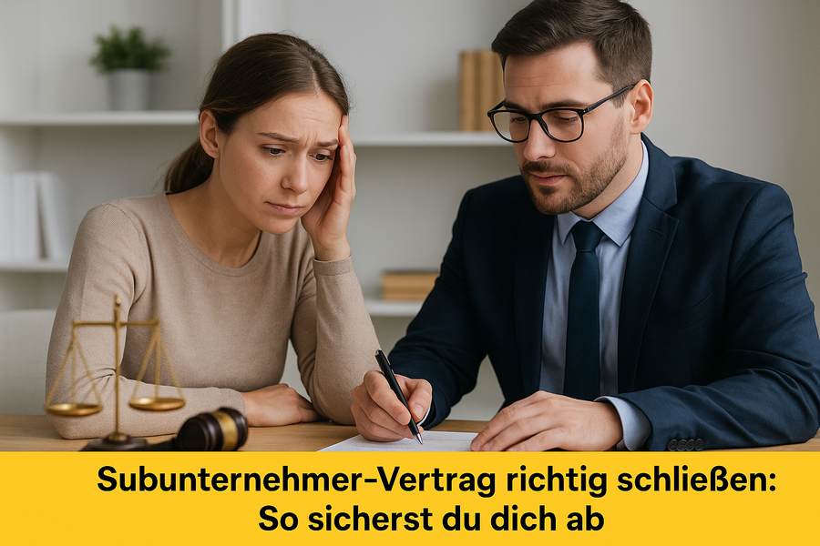 Subunternehmer-Vertrag richtig schließen